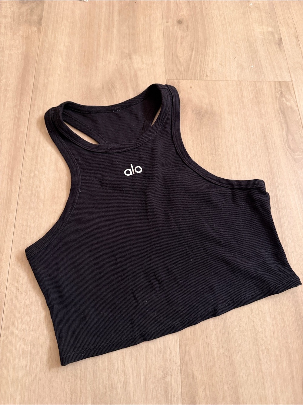 ALO Yoga Ribbed Cropped Tank - Dusty Mauve
